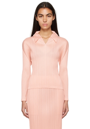 PLEATS PLEASE ISSEY MIYAKE Pink Monthly Colors October Top