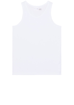 COMME des GARCONS SHIRT FOREVER Ribbed Tank in White - White. Size S (also in ).
