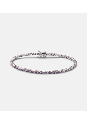 Roxanne First 14kt white gold tennis bracelet with sapphires