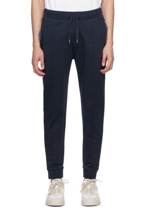 BOSS Navy Embroidered Sweatpants
