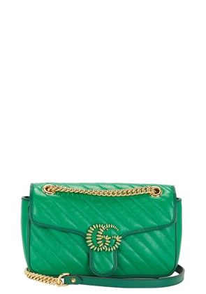 gucci Gucci GG Marmont Chain Shoulder Bag in Green - Green. Size all.