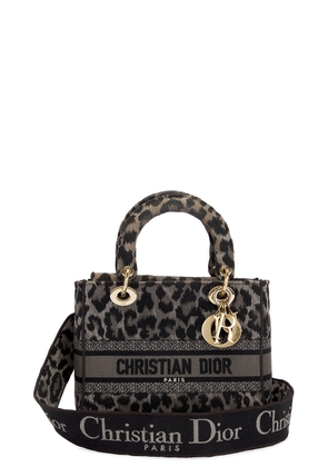 dior Dior Lady Leopard 2 Way Handbag in Grey - Grey. Size all.
