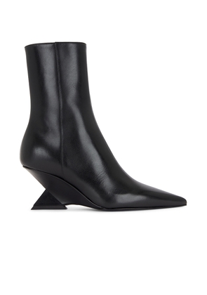THE ATTICO Cheope Ankle Boot in Black - Black. Size 36 (also in 37, 37.5, 38, 38.5, 39, 39.5, 41).
