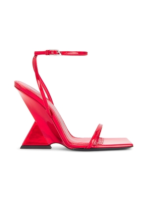 THE ATTICO Cheope Sandal in Vibrant Red - Red. Size 36 (also in 36.5, 37.5, 38, 39, 39.5, 41).