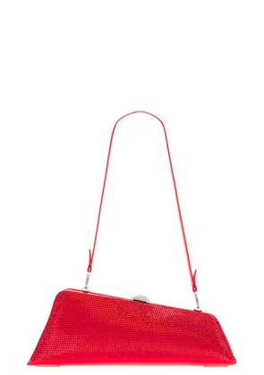 THE ATTICO Long Night Clutch in Vibrant Red - Red. Size all.
