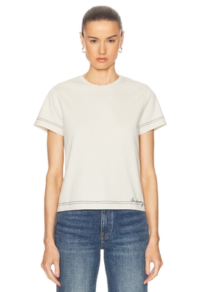 Burberry Short Sleeve T-Shirt in Plaster - White. Size L (also in M, S, XS).
