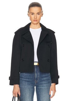 Burberry Halyte Trench Jacket in Black - Black. Size 0 (also in 2, 4, 6, 8).