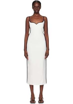Paris Georgia SSENSE Exclusive White Heart Midi Dress