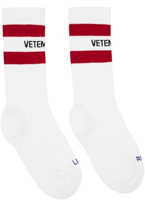 VETEMENTS White Iconic Socks