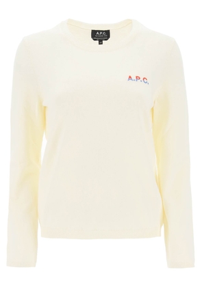 A.p.c. albane crew-neck cotton sweater - L White