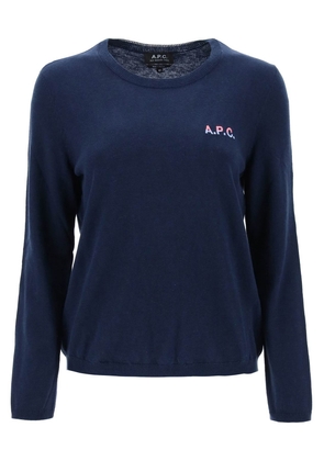 A.p.c. albane crew-neck cotton sweater - L Blue