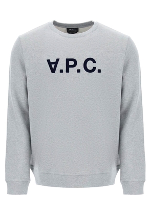 A.p.c. flock v.p.c. logo sweatshirt - L Grey