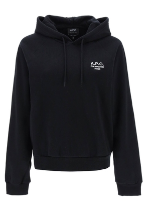 A.p.c. serena hoodie with logo embroidery - M Black