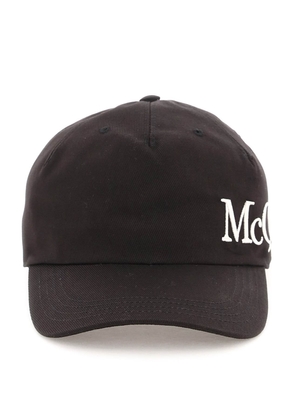 Alexander mcqueen baseball hat with oversized logo - L Black