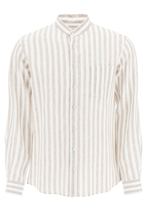 Agnona striped linen shirt - 52 White