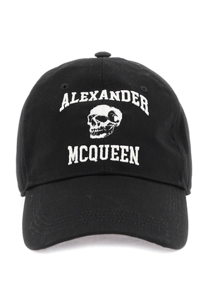 Alexander mcqueen embroidered logo baseball cap - L Black