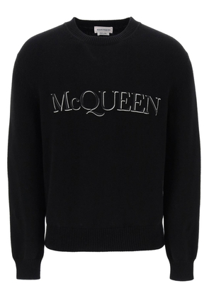 Alexander mcqueen sweater with logo embroidery - XL Black