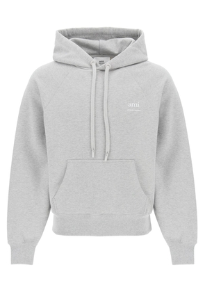 Ami paris organic cotton hoodie with hood - L Grey