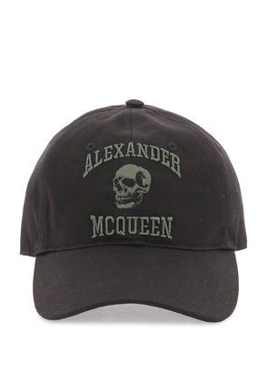 Alexander Mcqueen varsity skull baseball cap - M Black