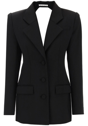 Area blazer dress with cut-out and crystals - 4 Black