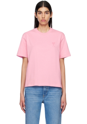 AMI Paris Pink Ami de Caur T-Shirt