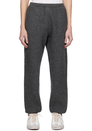 AURALEE Gray Milled Sweatpants