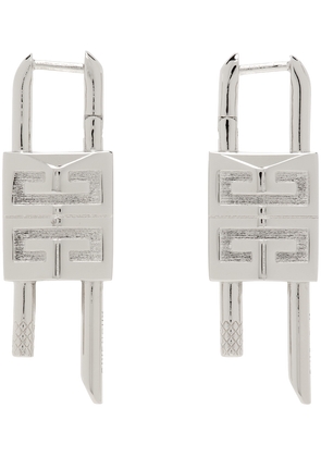 Givenchy Silver Lock Earrings
