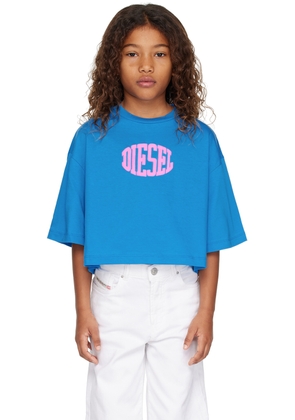 Diesel Kids Blue Printed T-Shirt