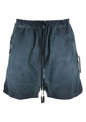 Boris bidjan saberi linen and cotton baggy bermuda shorts - M Grey