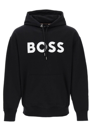 Boss sullivan logo hoodie - M Black