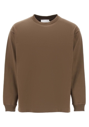 Closed long-sleeved t-shirt - L Brown