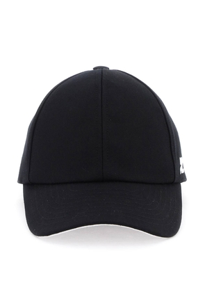 Courreges cotton baseball cap - M Black