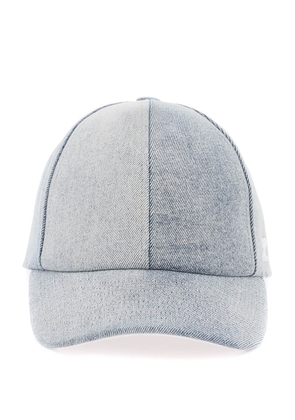 Courreges denim baseball cap with adjustable - M Blue