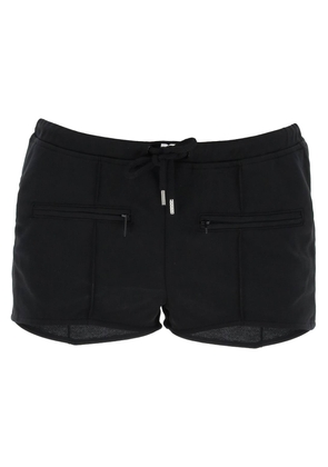 Courreges jersey interlock mini shorts - M Black