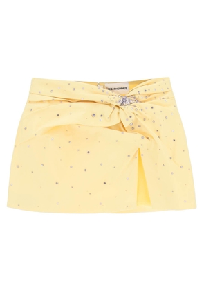 Des phemmes mini skirt with crystals - 40 Yellow