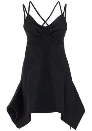 Dion lee butterfly mini dress - 8 Black