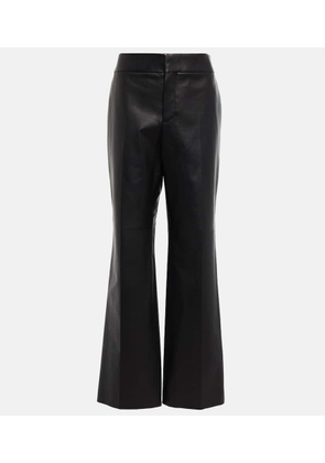 The Row Baer mid-rise leather pants