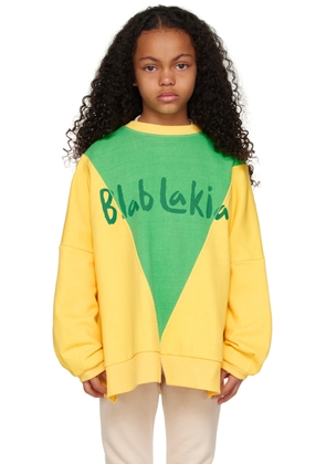 BlabLakia Kids Yellow Paneled Sweatshirt