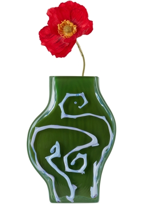 Silje Lindrup SSENSE Exclusive Green & Purple Small Vase