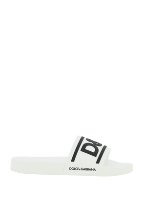 Dolce & gabbana logoed slides - 41 White