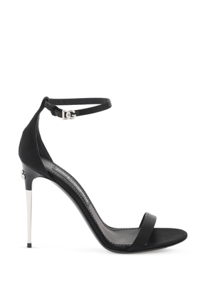 Dolce & gabbana satin sandals for elegant - 36 Black
