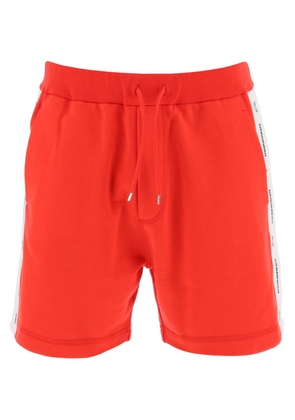 Dsquared2 burbs sweatshorts with logo bands - L Pink