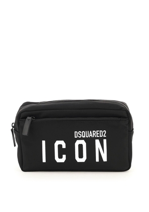Dsquared2 nylon icon vanity case - OS Black