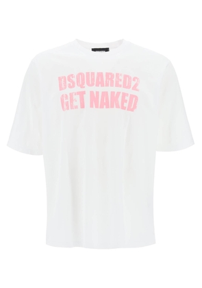 Dsquared2 skater fit printed t-shirt - L White