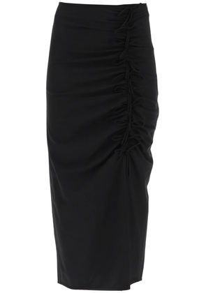 Ganni midi skirt with ornamental bows - 38 Black