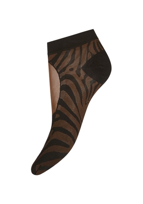 Gcds x wolford animalier socks - M Brown