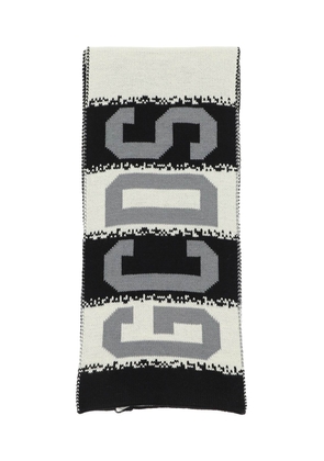 Gcds wool blend scarf - OS White