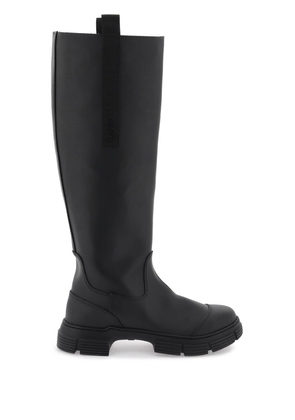 Ganni recycled rubber country boots - 36 Black