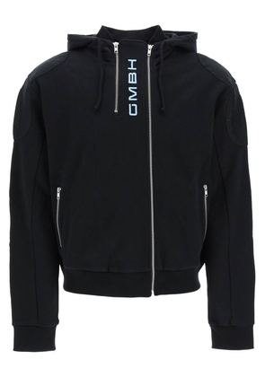 Gmbh double zip hoodie - L Black