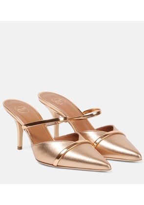 Malone Souliers Frankie 70 metallic leather mules